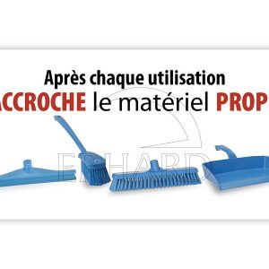 Autocollant "J'accroche le matériel…"