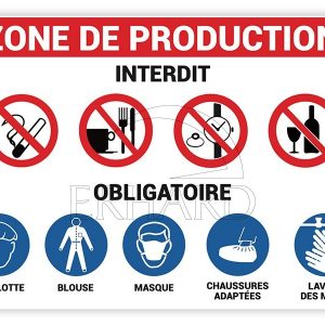 Autocollant "Zone de production"