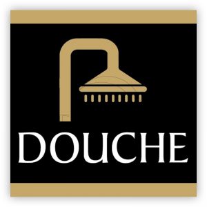 Plaque Plexiglass™ "Douche"