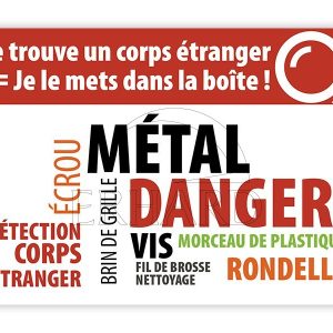 Autocollant "Métal danger"