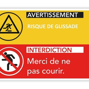Autocollant "Ne pas courir"