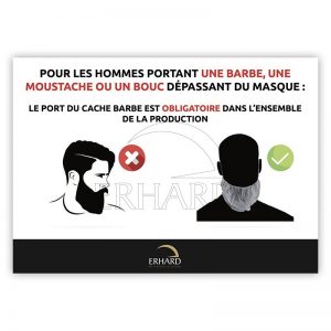 Autocollant "Masque barbe"