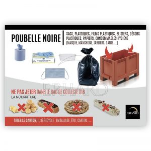 Autocollant "Poubelle noire"