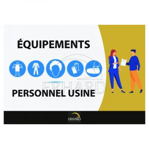 Autocollant "Equipements personnel usine"