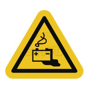 Pictogramme de danger charge de batterie en cours