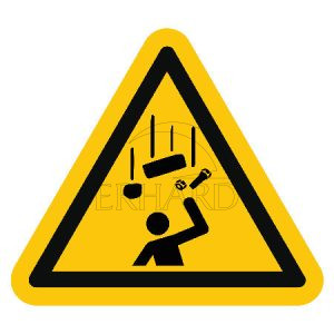 Pictogramme de danger chute d'objets