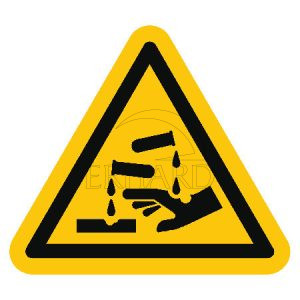 Pictogramme de danger substances corrosives