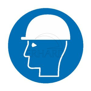 Signalétique d'obligation port du casque de protection