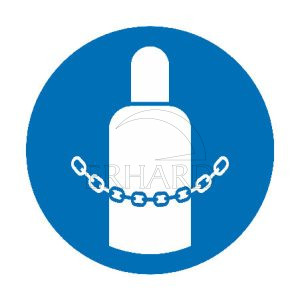 Signalétique d'obligation sécuriser les bouteilles de gaz
