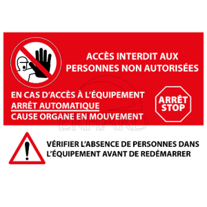 Accès interdit aux personnes non autorisées