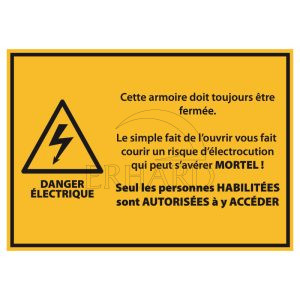 Danger électrique 21x15