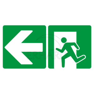 Plaque Dibond ext. sortie de secours (gauche)