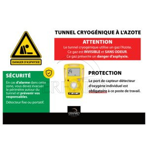 Autocollant A4 "Tunnel Cryogénique à l'azote (Capteur)"